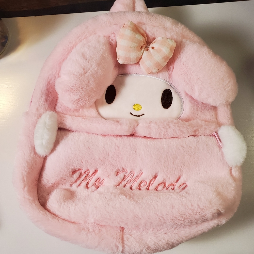 Pink My Melody Plush Backpack